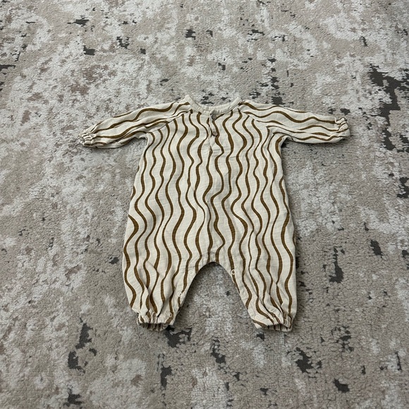 Rylee + Cru Henley Bubble Jumpsuit 0-3 Months - Picture 1 of 3